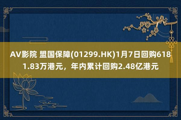 AV影院 盟国保障(01299.HK)1月7日回购6181.83万港元，年内累计回购2.48亿港元