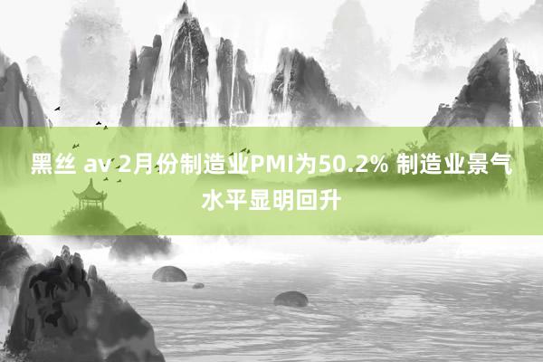 黑丝 av 2月份制造业PMI为50.2% 制造业景气水平显明回升