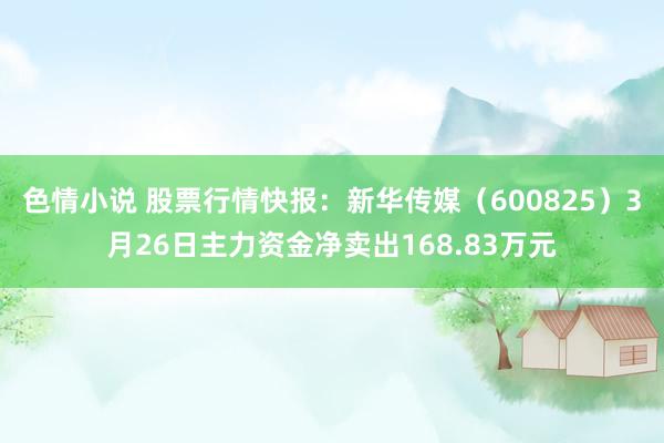 色情小说 股票行情快报：新华传媒（600825）3月26日主力资金净卖出168.83万元