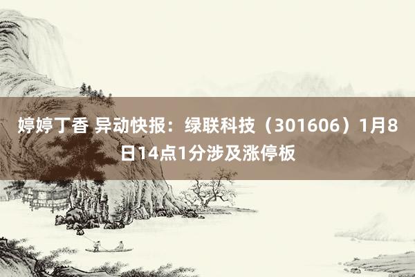 婷婷丁香 异动快报：绿联科技（301606）1月8日14点1分涉及涨停板