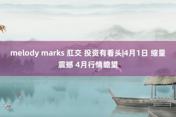 melody marks 肛交 投资有看头|4月1日 缩量震撼 4月行情瞻望